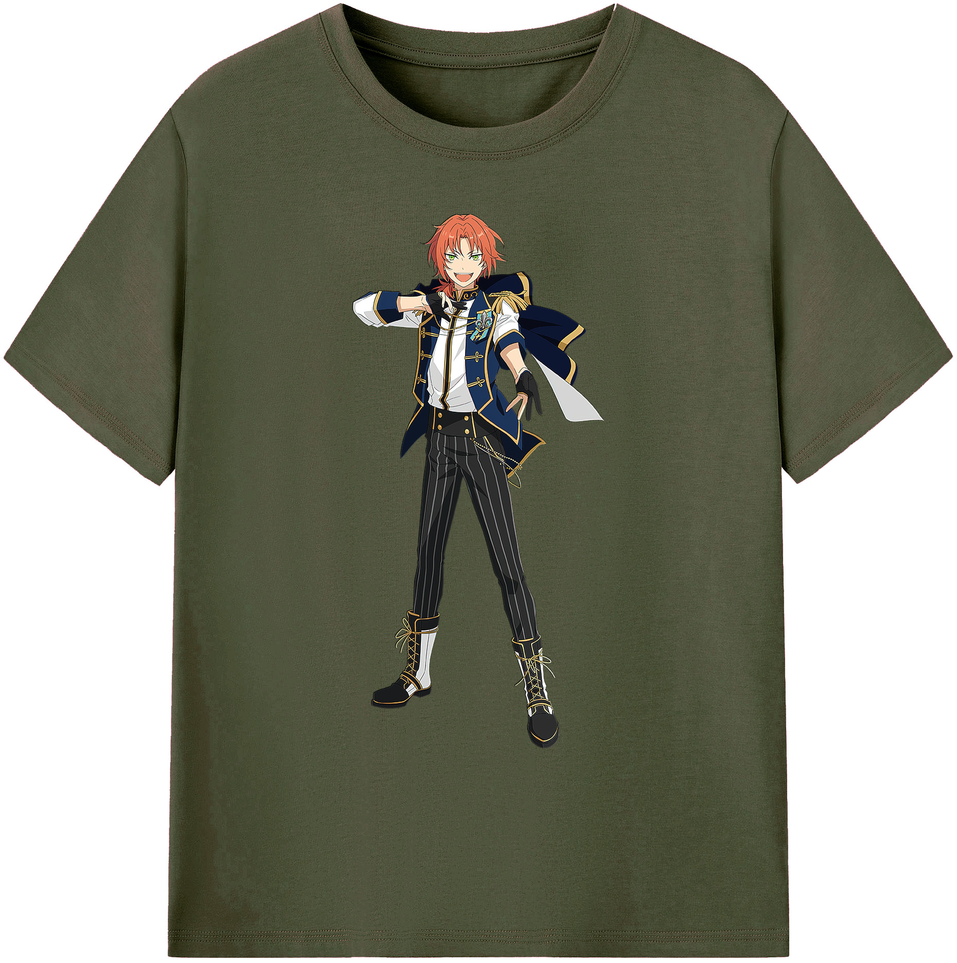 （画像用） あんさんぶるスターズ! Ensemble Stars 綿100％ メンズ半袖Tシャツ｜肌触りやわらか＆通気性